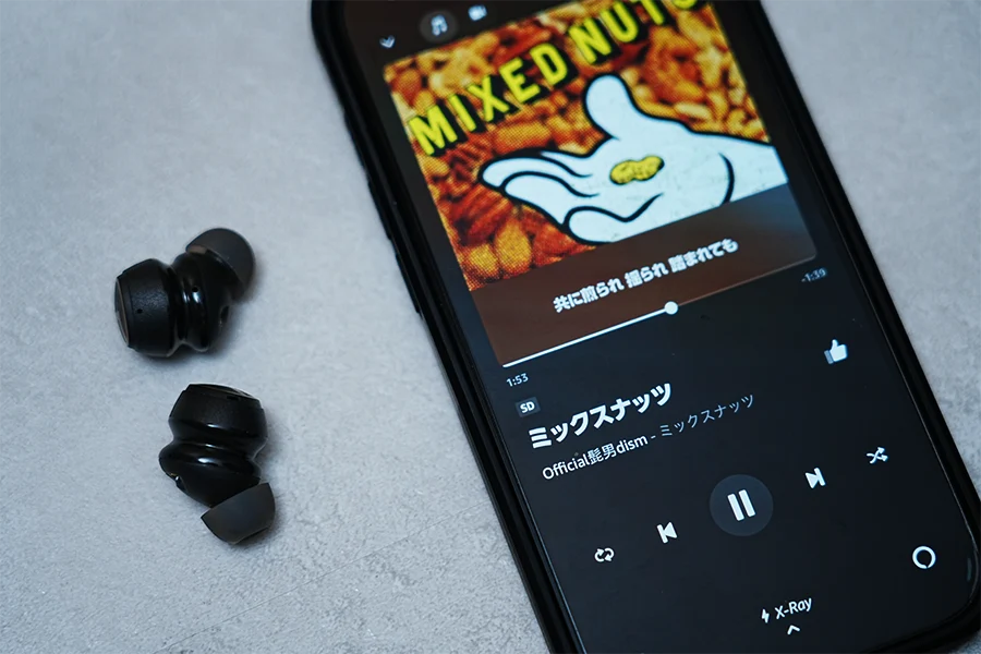 SOUNDPEATS Mini Pro HSでミックスナッツ