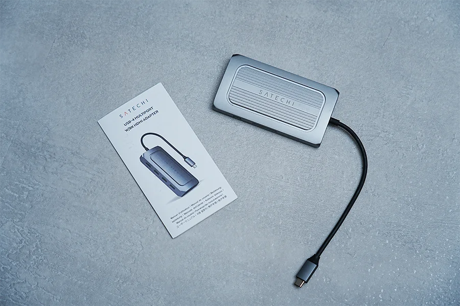 Satechi USB4 マルチ USBCハブ 9in1 HDMIの付属品