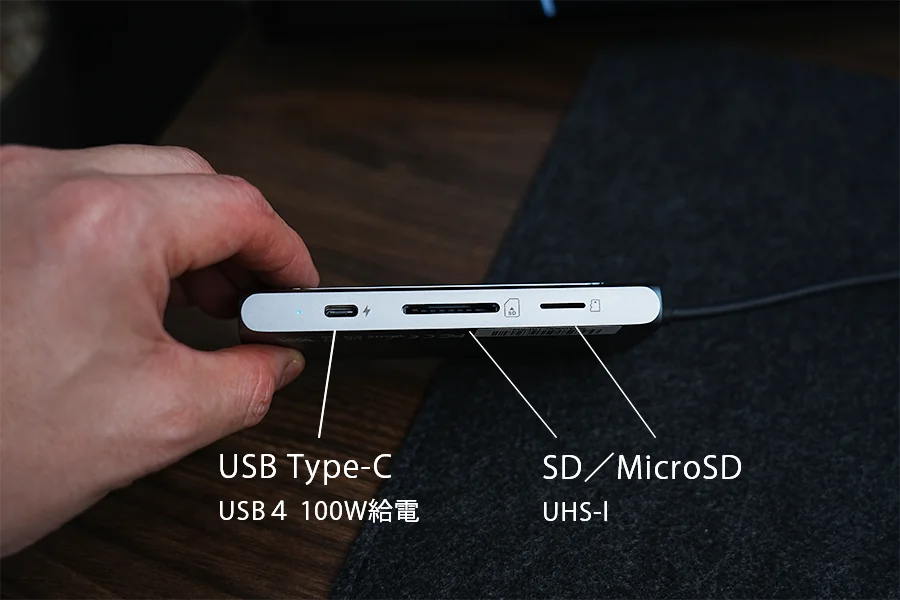 USB-C側ポート