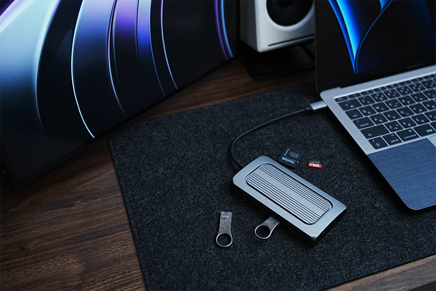 Satechi USB4 マルチ USBCハブ 9in1 HDMIレビュー|8K対応 MacBook M1/M2用 マルチポートUSBハブ