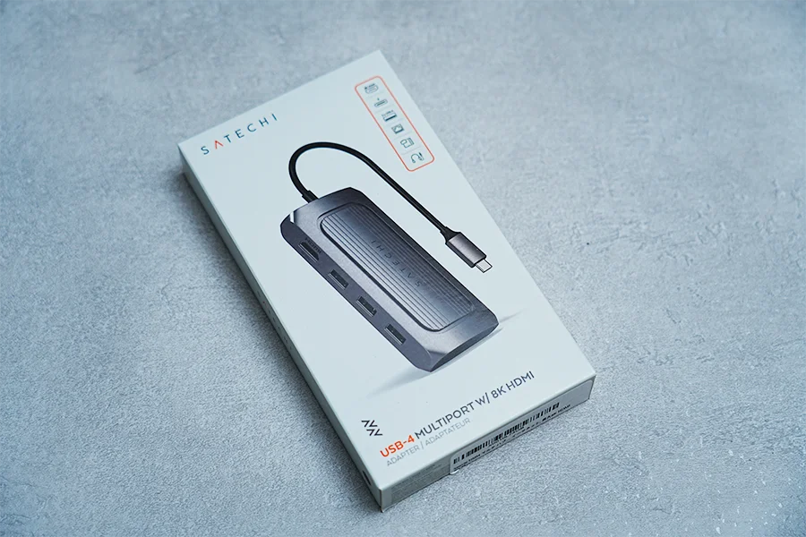 Satechi USB4 マルチ USBCハブ 9in1 HDMIパッケージ