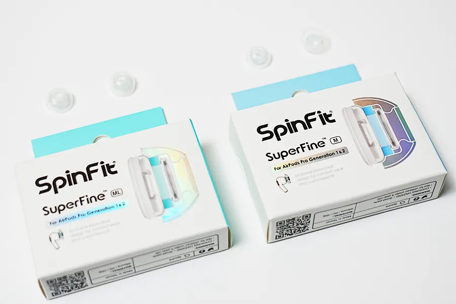SpinFit SuperFineMLとMサイズ