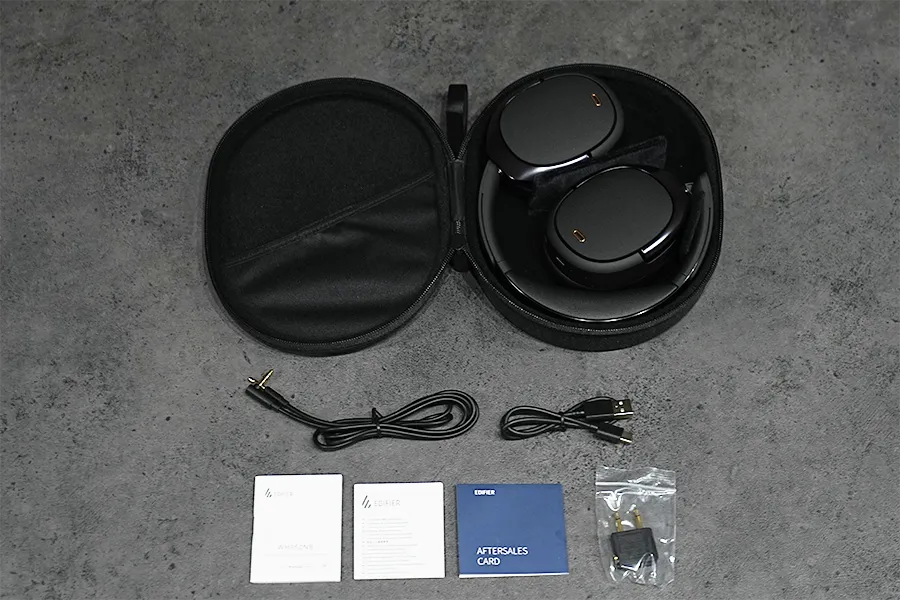 Edifier WH950NB ワイヤレス ヘッドホンの付属品