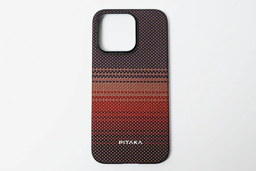 PITAKA SUNSET MOMENTのケース表面ロゴ側