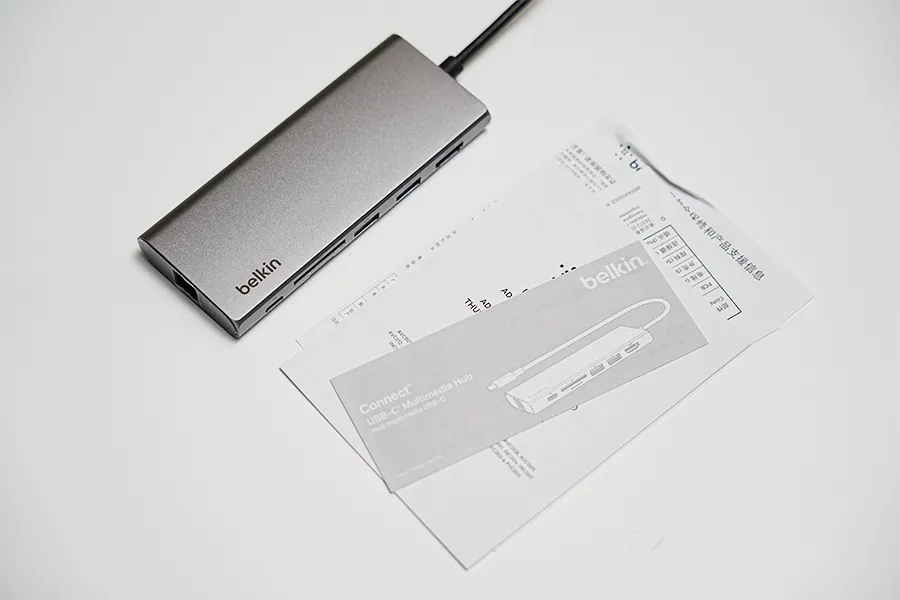 Belkin Connect USB-C 7-in-1 マルチメディアハブ付属品