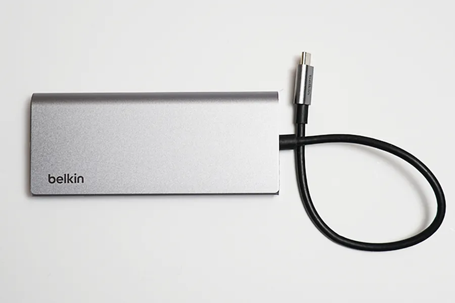 Belkin Connect USB-C 7-in-1 マルチメディアハブの俯瞰