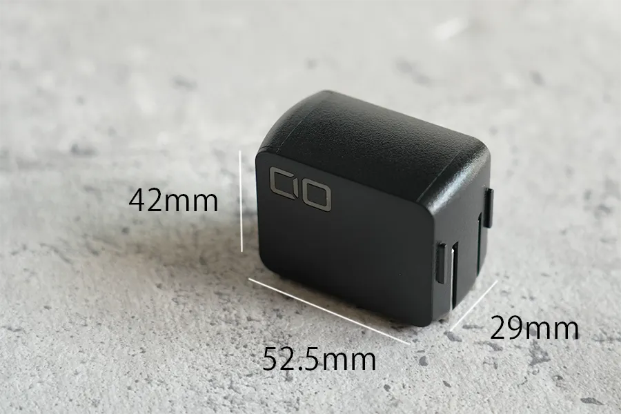 CIO NovaPort SOLO 65W のサイズ感