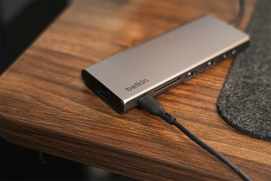 Belkin Connect USB-C 7-in-1 マルチメディアハブのUSB-C