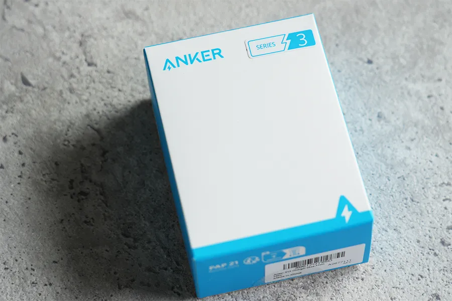 Anker 313 Charger (Ace, 45W)のパッケージ