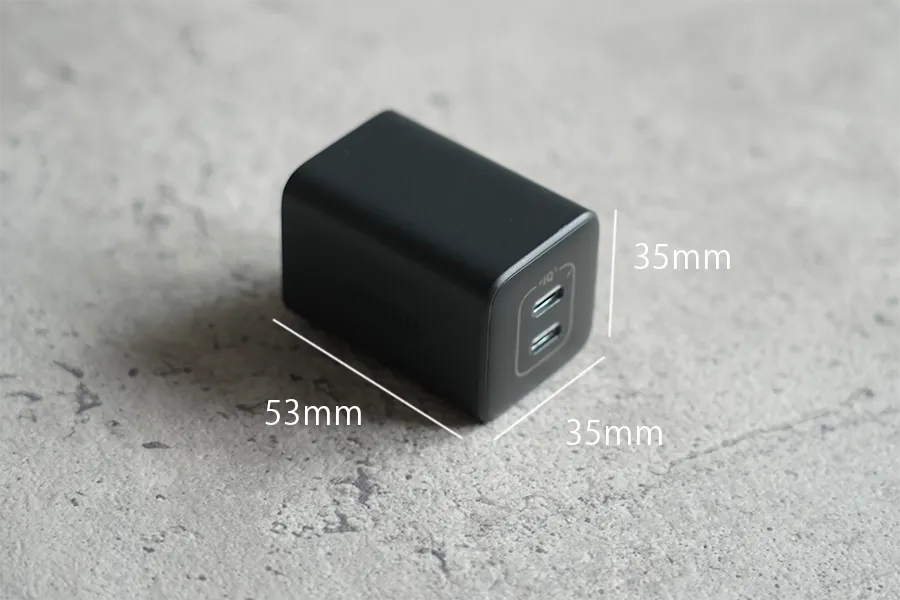 Anker 523 Charger (Nano 3, 47W)のサイズ感