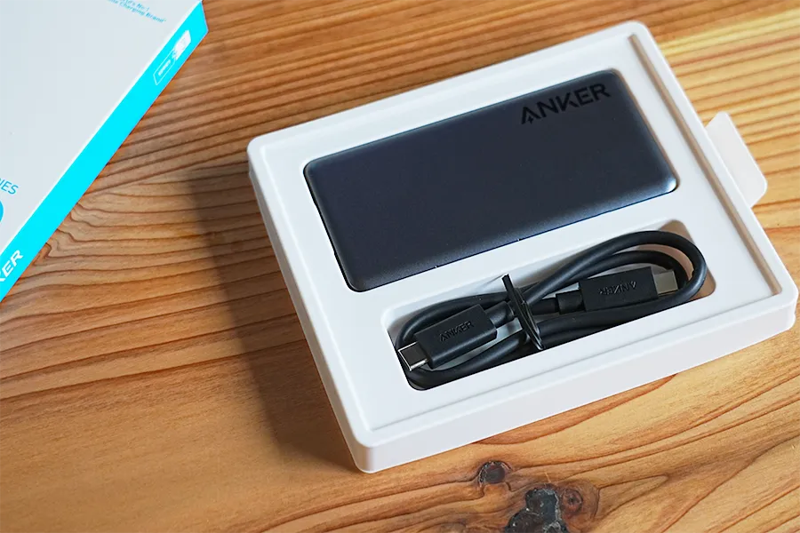 Anker 343 USB-C ハブ（7-in1 デュアル4K HDMI）の梱包