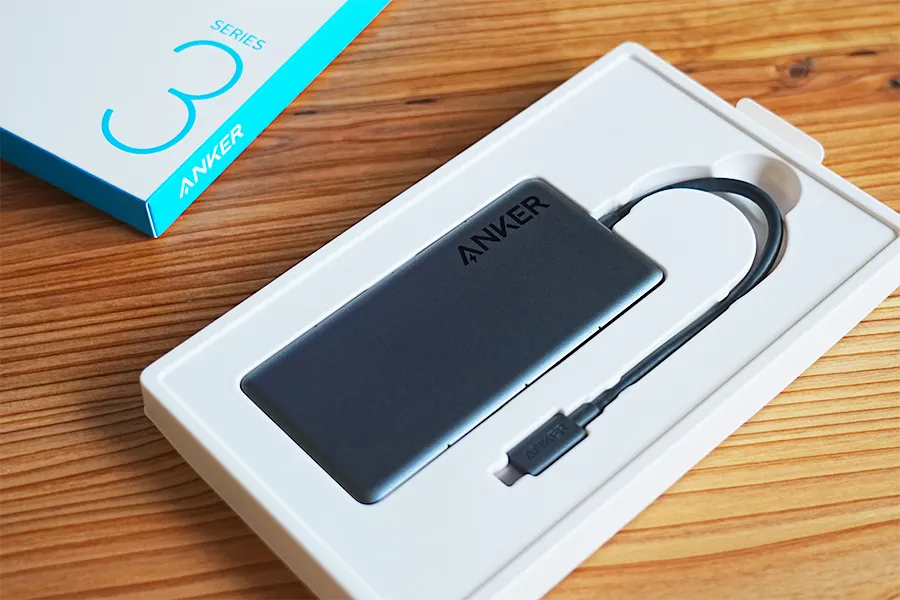 Anker 341 USB-Cハブ(7-in-1)の梱包状態