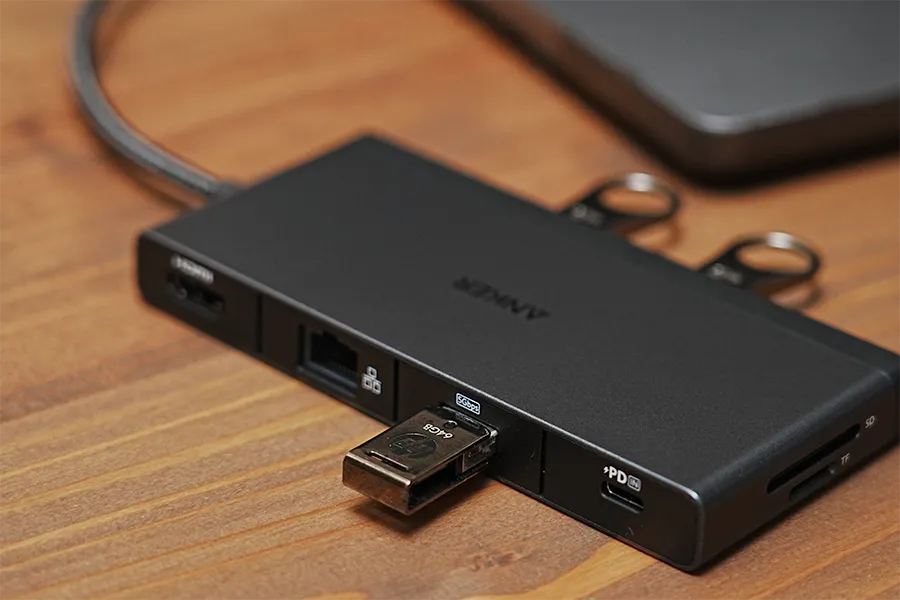 Anker 552 USB-C ハブ 9-in-1のUSB-A　