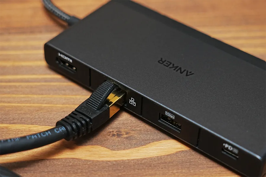 Anker 552 USB-C ハブ 9-in-1のイーサネット