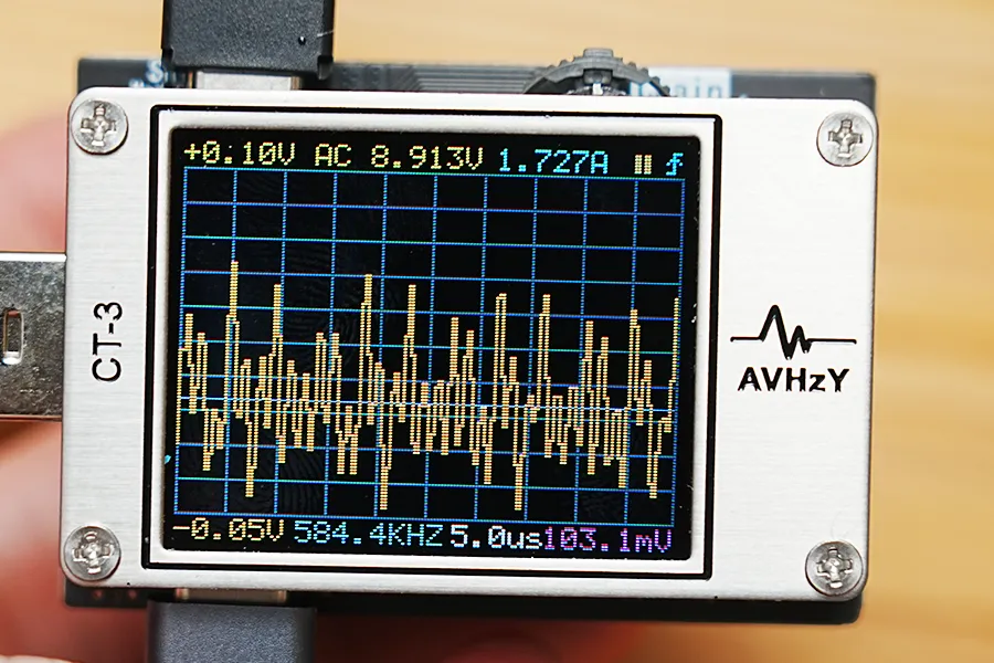 粗悪な充電器はリプルノイズが激しい