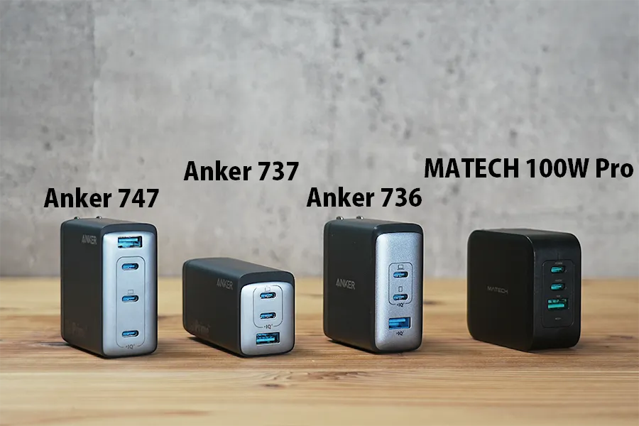 Anker 747 Charger (GaNPrime 150W)レビュー｜単ポート100W・4