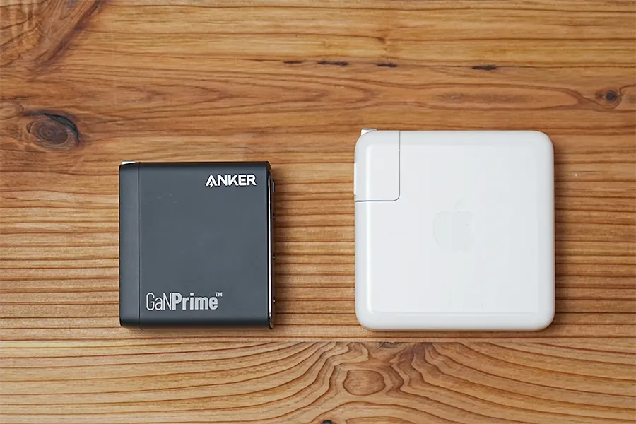 Anker 747 Charger (GaNPrime 150W)とApple純正充電器比較