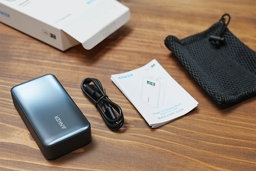 Anker Power Bank (10000mAh, 30W)付属品