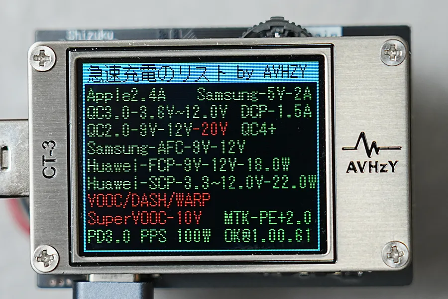 Anker 737 Charger (GaNPrime 120W)の急速充電リスト
