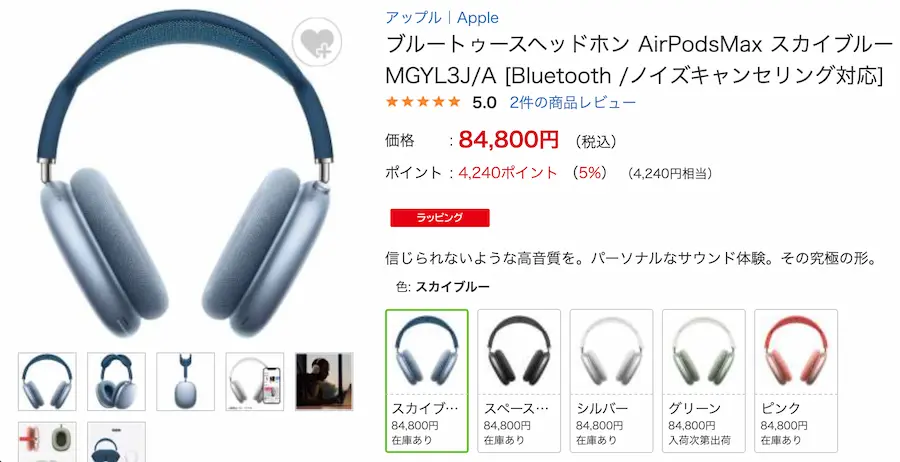 おすすめ3位:大手家電量販店のECサイト