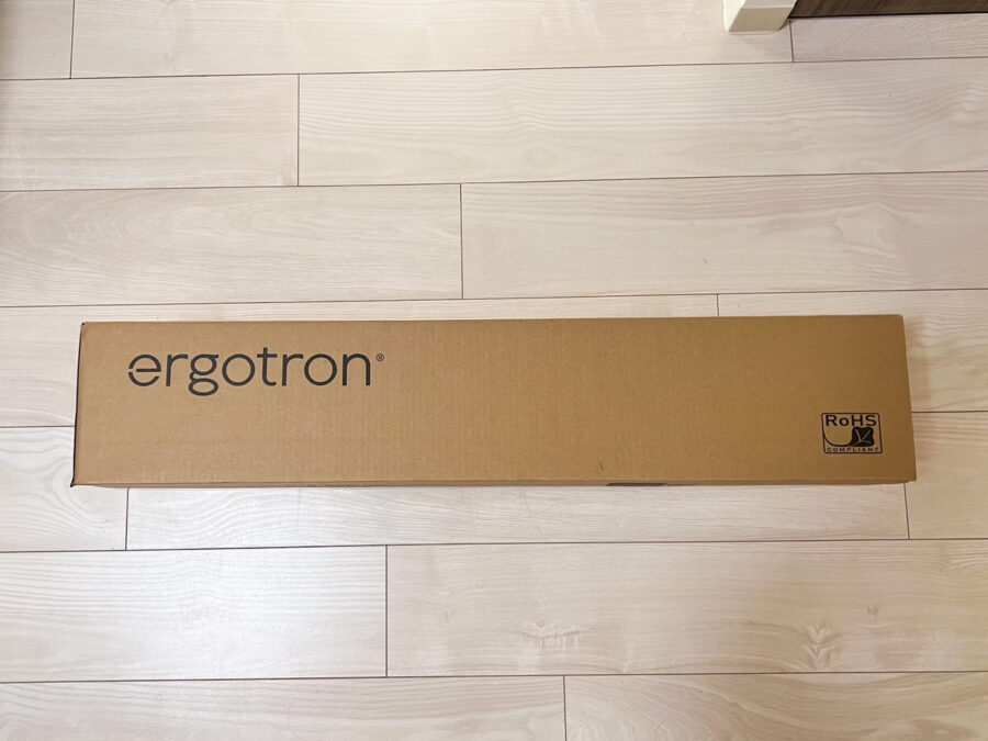 Ergotron(エルゴトロン)MXVデスクモニターアームの梱包箱