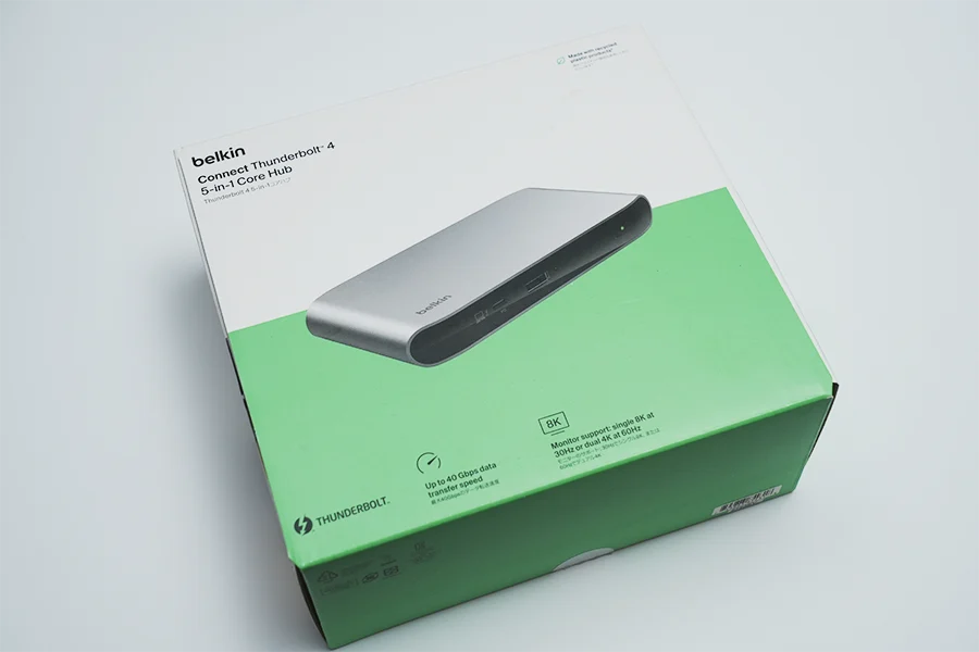 Belkin 5-in-1 Thunderbolt 4 5-in-1 Core Hubパッケージ