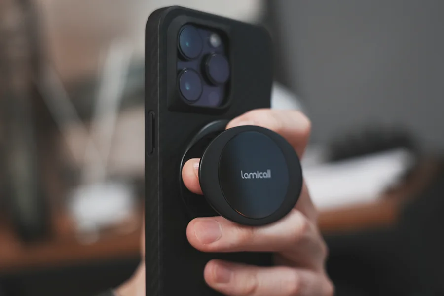 Lamicall マグネット式 スマホ リング ホルダーの背面ホルダー
