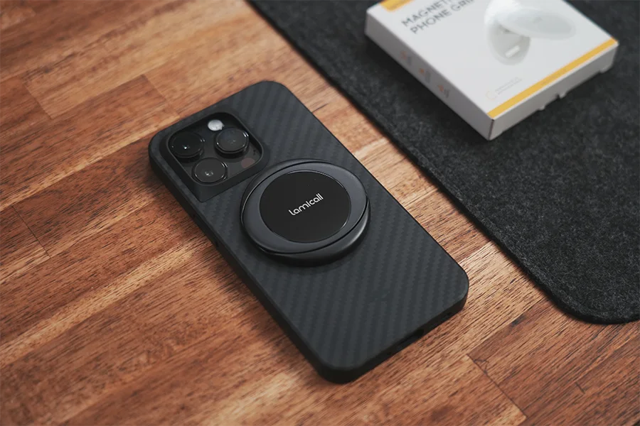 Lamicall マグネット式 スマホ リング ホルダーの裏面