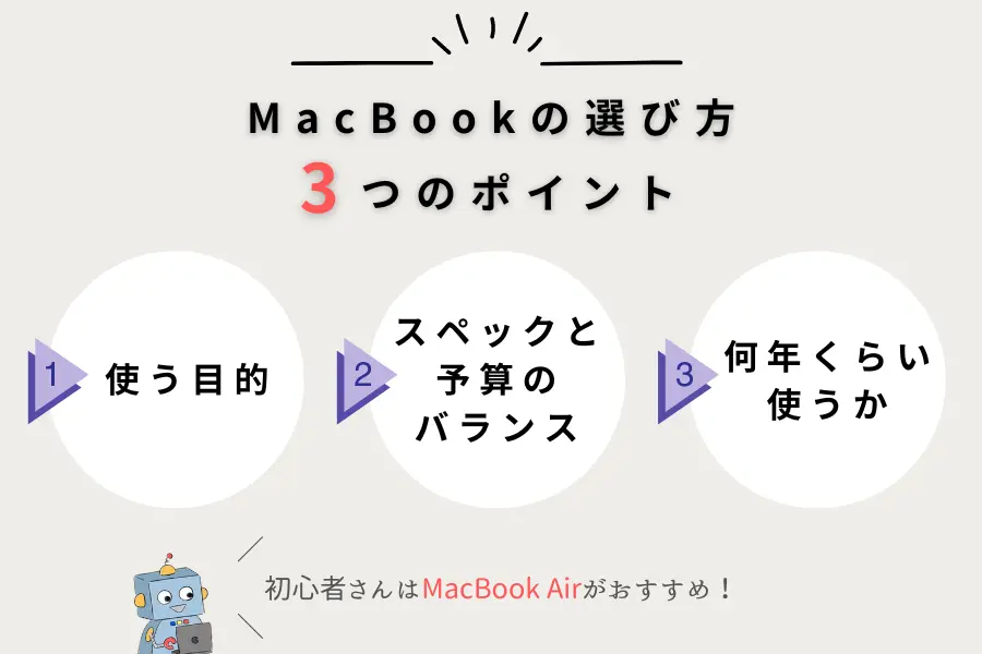 MacBookの選び方